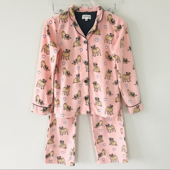 PJ Salvage Other - PJ Salvage Printed Flannel Pajama Set Pink L